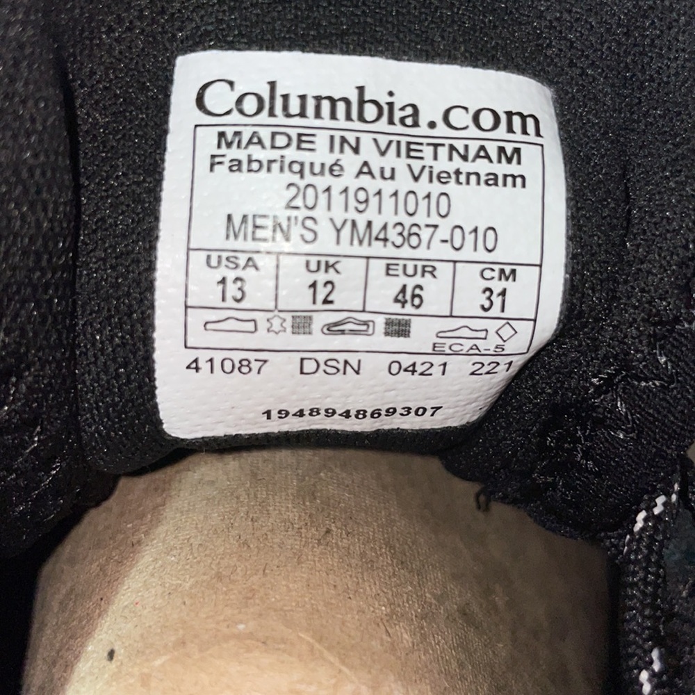 COLUMBIA BW WILDONE HERITAGE SHOES NEW SIZE 13, last one, very comfy! - Picture 9 of 9